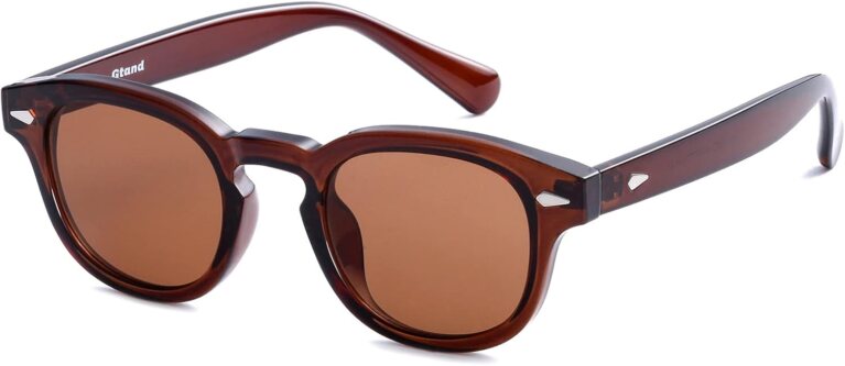 Gtand Retro Small Round Style Tinted Sunglasses For Women Men Trendy Shades