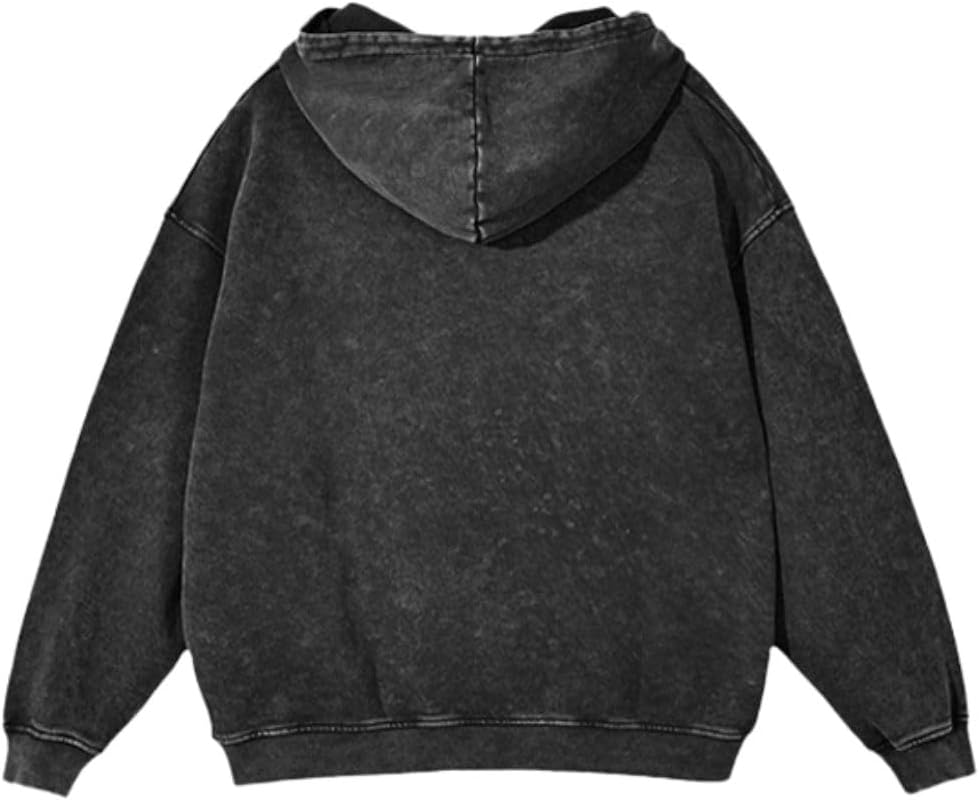 Men’s Graphic Hoodie Sweatshirt Unisex Oversized Long Sleeve Pullover with Front Pouch Pocket - Image 3