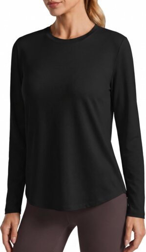 PINSPARK Soft Workout Tops for Wome...
