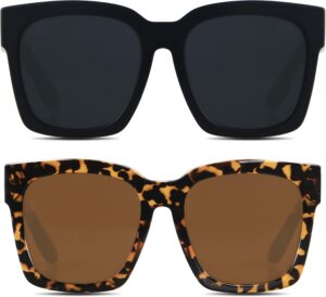 ANDWOOD Oversized Sunglasses Womens...