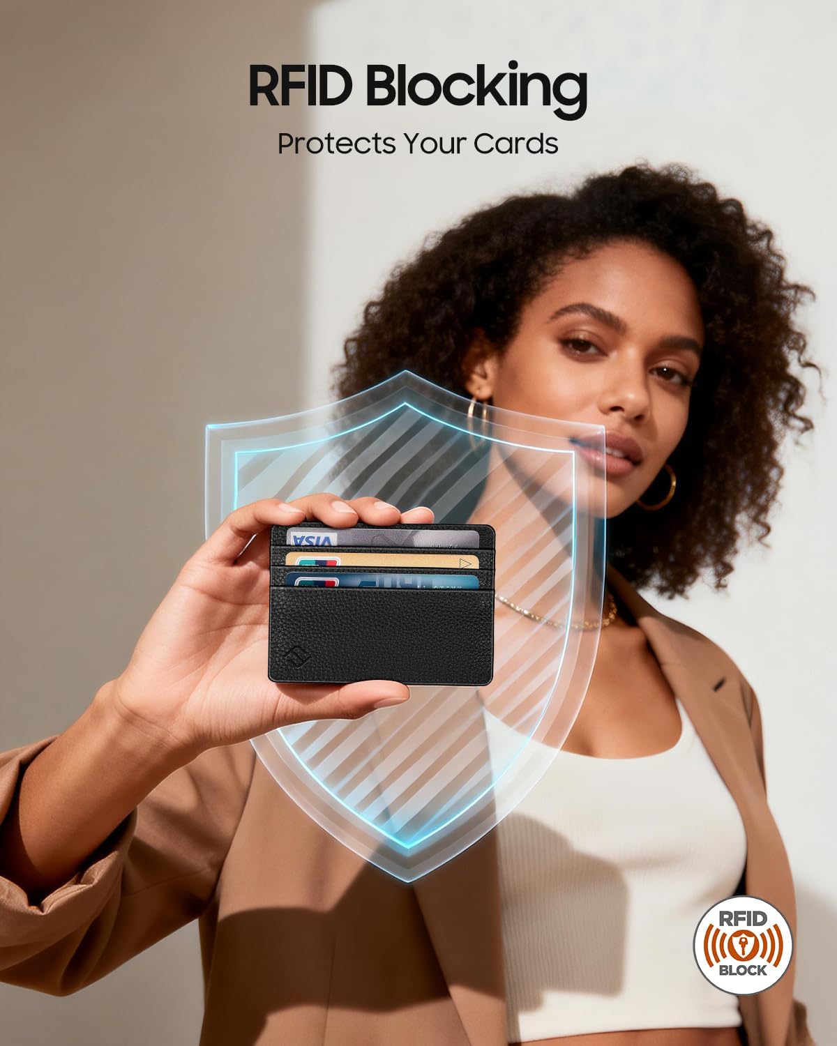 FINTIE Slim Minimalist Front Pocket Wallet RFID Blocking Credit Card Holder - Image 4