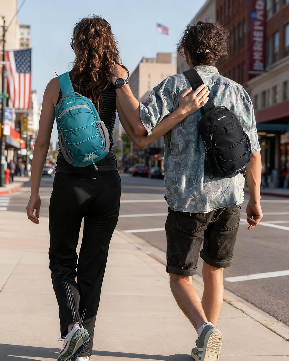 WATERFLY RFID Anti Theft Sling Bag: Small Crossbody Travel Hiking Daypacks - Image 7