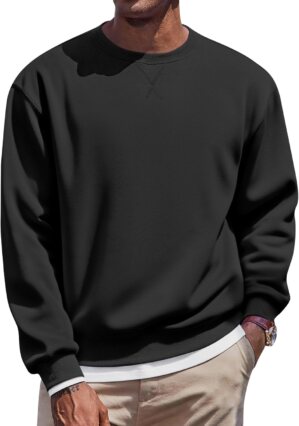 COOFANDY Men’s Fleece Crewnec...