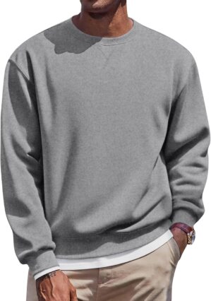 COOFANDY Men’s Fleece Crewnec...