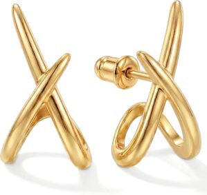 Gold Earrings for Women Trendy,14K ...