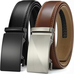CHAOREN Mens Leather Ratchet Belt 2...