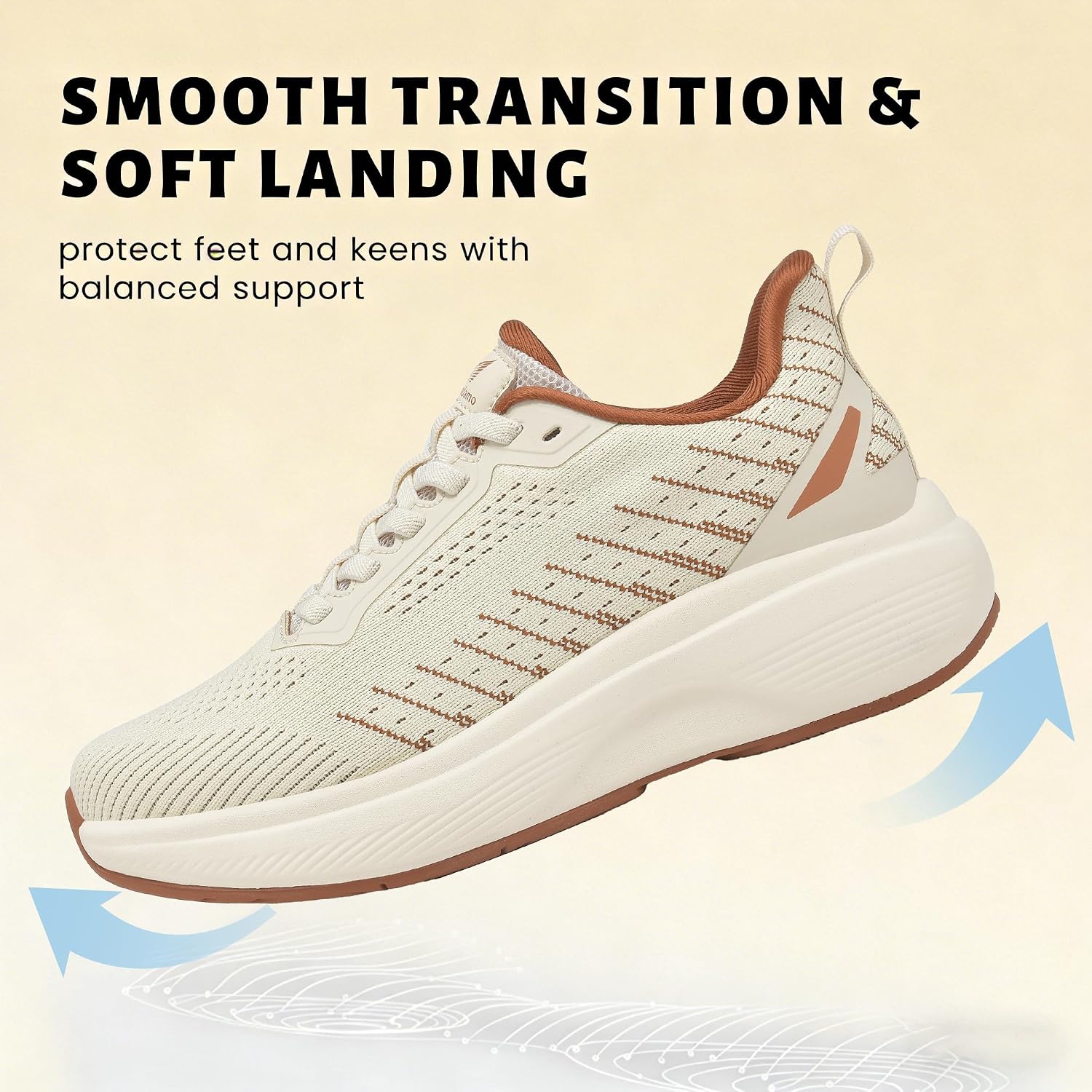 Wondamo Women's Walking Shoes Slip On (Runs Large: Order Size Down) Comfortable Rebound Running Tennis Shoes Lightweight Breathable Non Slip Supportive Casual Athletic Fashion Sneakers - Image 4