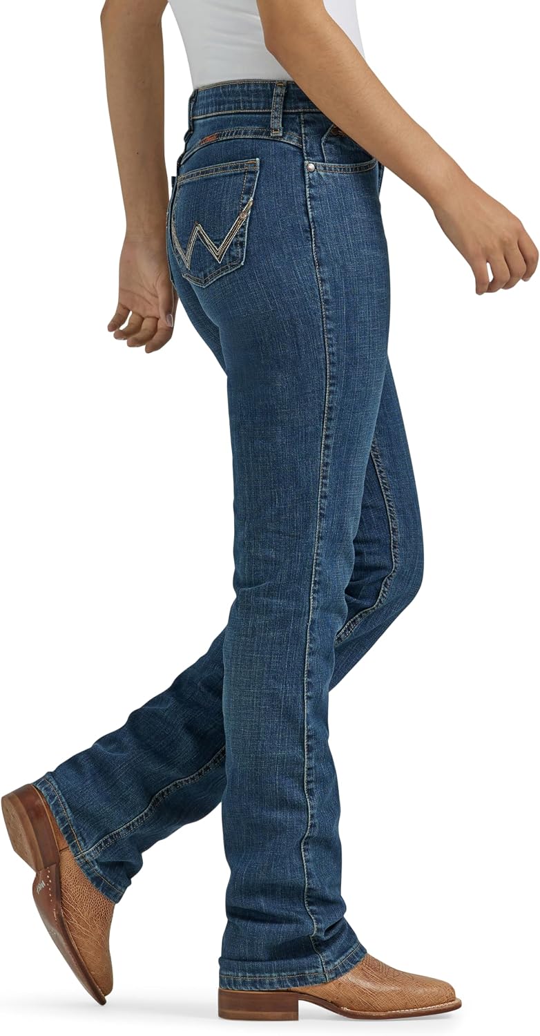 Wrangler Women's Cool Vantage Q-Baby Mid Rise Boot Cut Ultimate Riding Jean - Image 3
