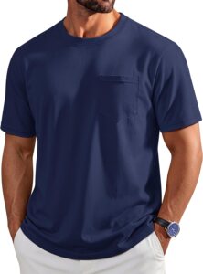 Cotrasen Mens T-Shirts Cotton Short...
