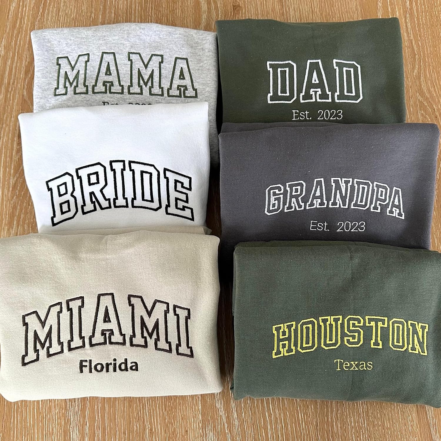 GiveSmiles Custom Embroidered Sweatshirts and Hoodie Design Your Own, Personalized Sweatshirts Hoodie For Everyone, Add Your Own Custom Text, Gifts For Mothers Day, Fathers Day, Holiday, Christmas - Image 4