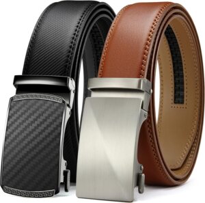 CHAOREN Mens Belt 2 Pack – Le...