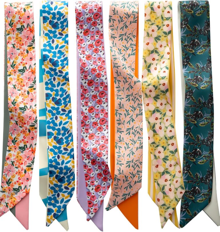 ZXZH 6 Pack Fashion Scarves for Women, Versatile Boho Head Scarf