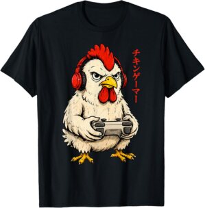 Funny Anime Chicken Video Gaming Ja...