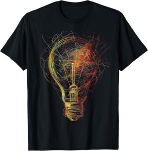 Light Bulb Abstract Drawing Colorfu...