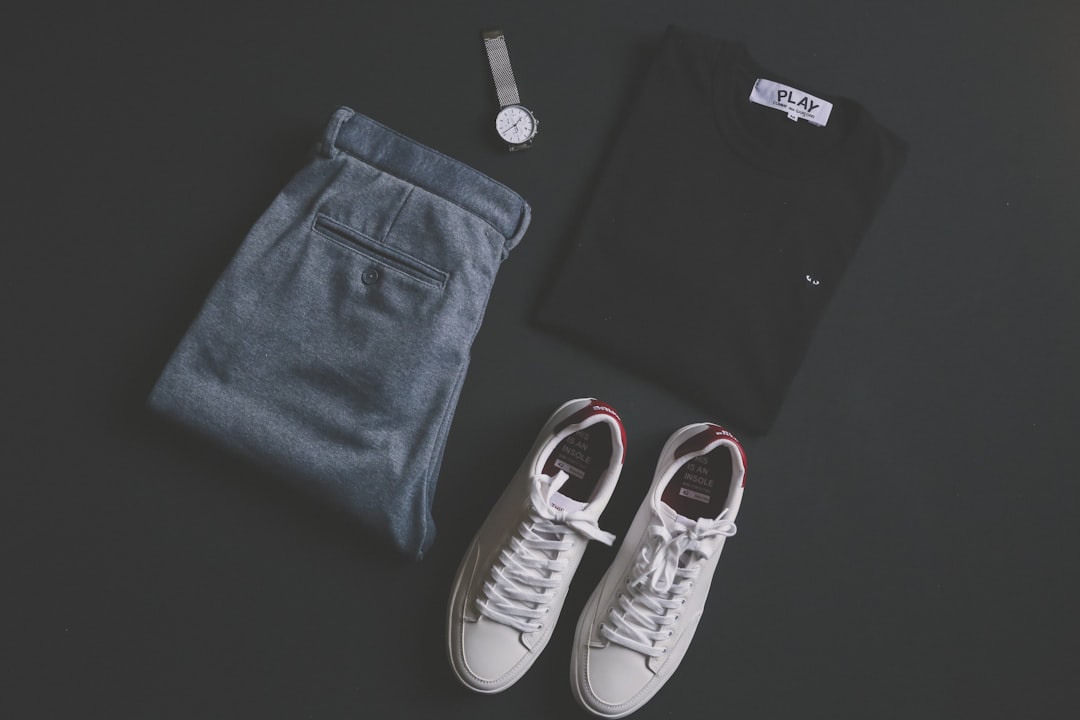 A stylish outfit featuring trendy sneakers, showcasing a mix of casual and fashionable elements.