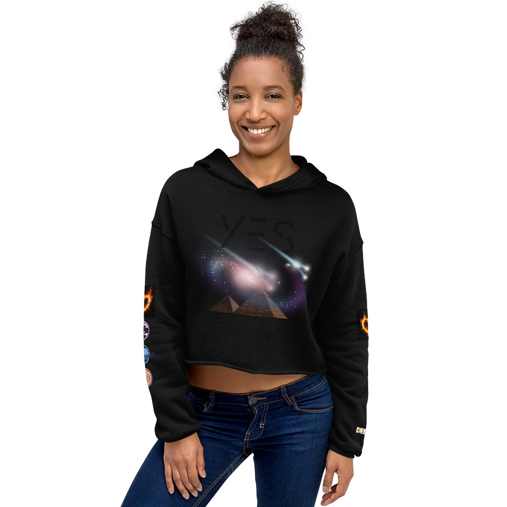Say YES to Joy, Yes, to Love and Yes to Abundance with this Crop Hoodie