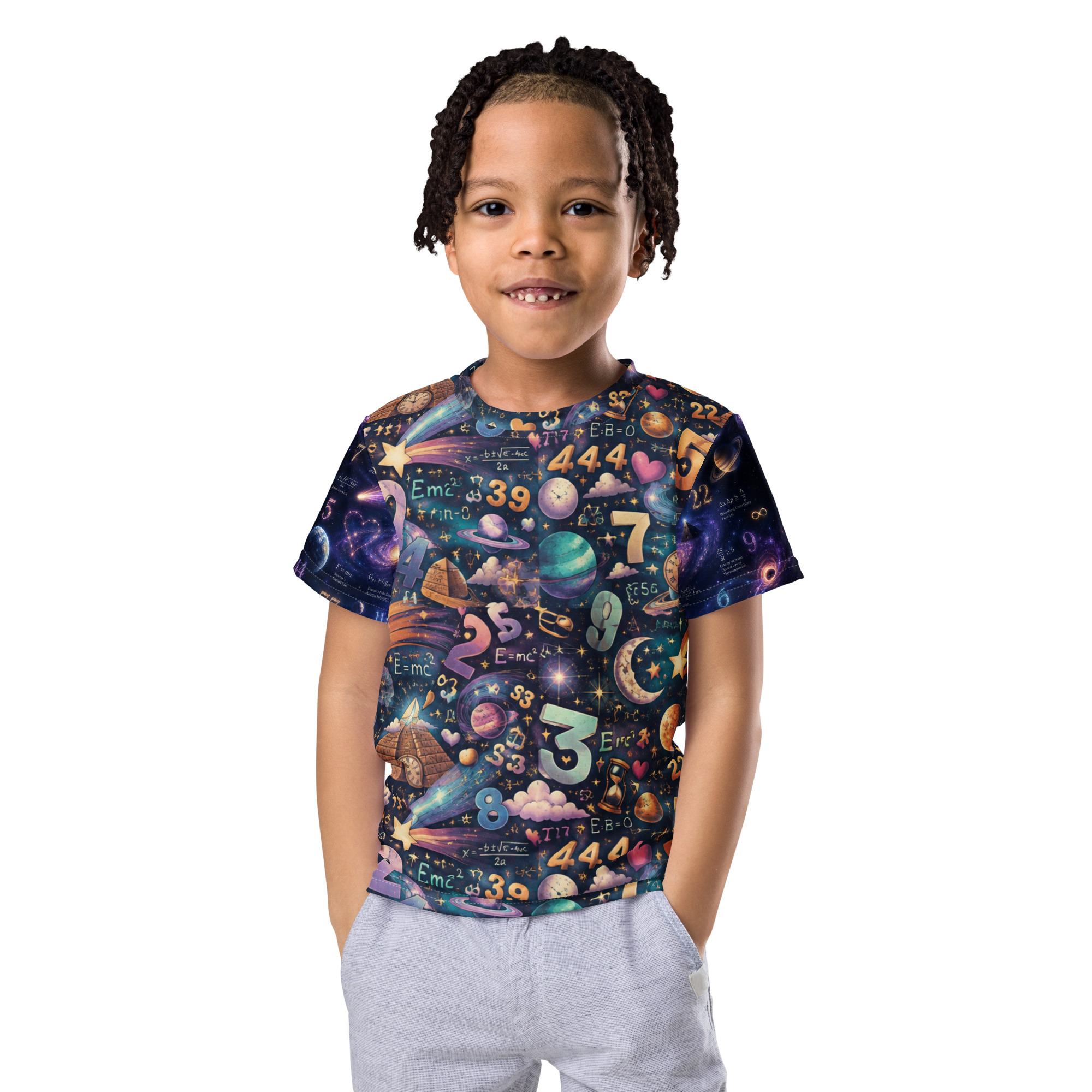 Feel the power of numbers crew neck t-shirt