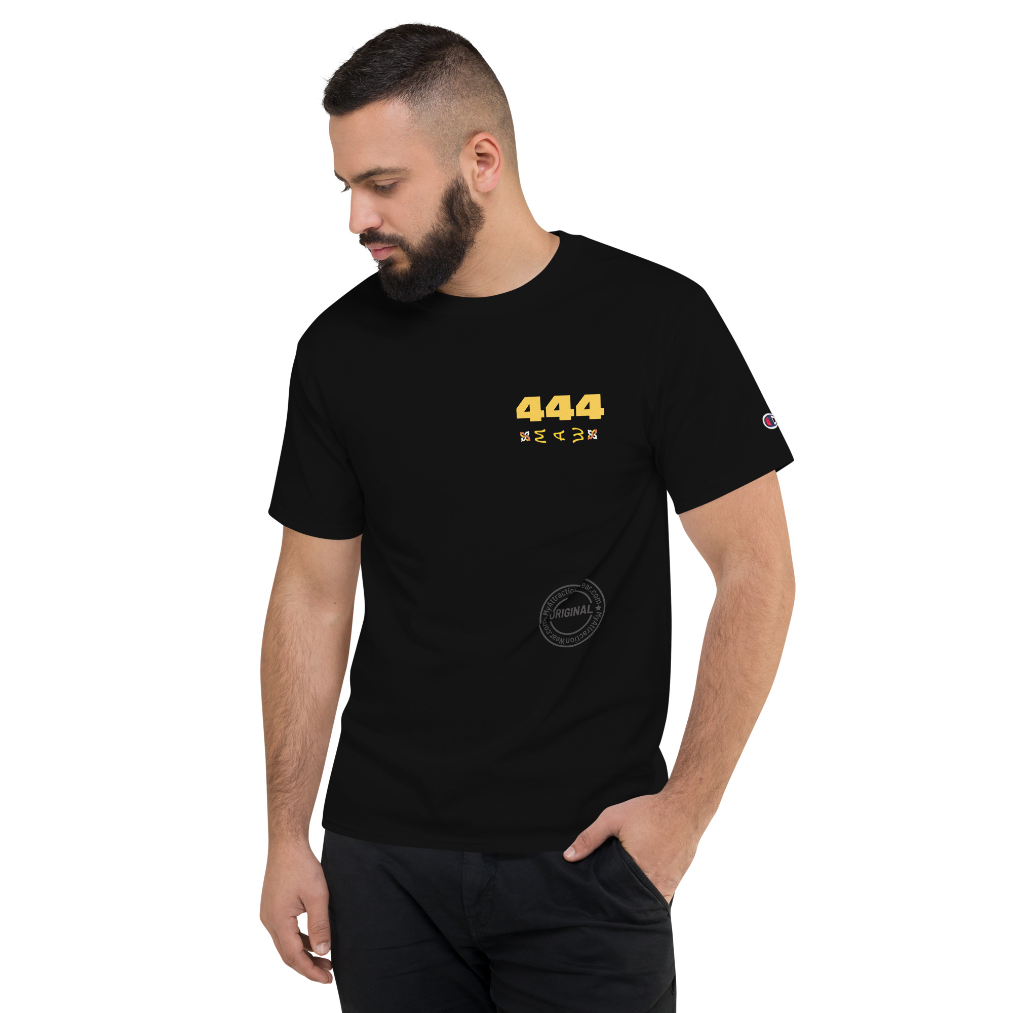 Knowing you are on the right path 444 Men's Champion T-Shirt