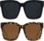 ANDWOOD Oversized Sunglasses Womens Big Large Square Frame Wide Face Shades