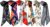 kcctoo 2/6/10Pack Scarf Bags for Women Handbag Scarfs Band Hair Neck Scarves Fashion Gifts