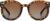 grinderPUNCH Polarized Shield Sunglasses for Men & Women Oversized Flat Top Square Lens UV400 Protection (Brown Gradient)
