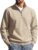 COOFANDY Mens Quarter Zip Pullover 2026 Fleece Mock Neck Casual Sweatshirt